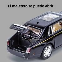 Modelo De Coche Rolls Royce Phantom a Escala 1:32 Metal Con Luz Y Sonido Puertas Abiertas Función De Retroceso Regalo Para Niños - details 6