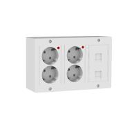 Banner - Kit puesto trabajo electrico 4 schukos y 2 RJ45 v2