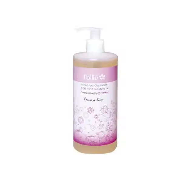 Aceite Post-depilación con rosa mosqueta 500ml Pollié - 1