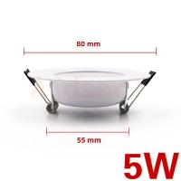 Downlight LED 220V Tres Colores Ajustables 5W 7W 9W 12W 15W Luz De Techo Recortada En Blanco Frío Y Cálido Lámpara - details 1