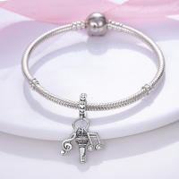 Encantos De Viaje Para Café Plata Charms Para Perros Y Gatos Corazón De Cuentas Adecuados Para Pulsera Original DIY Tendencia Clásica Vintage Romántica - details 491