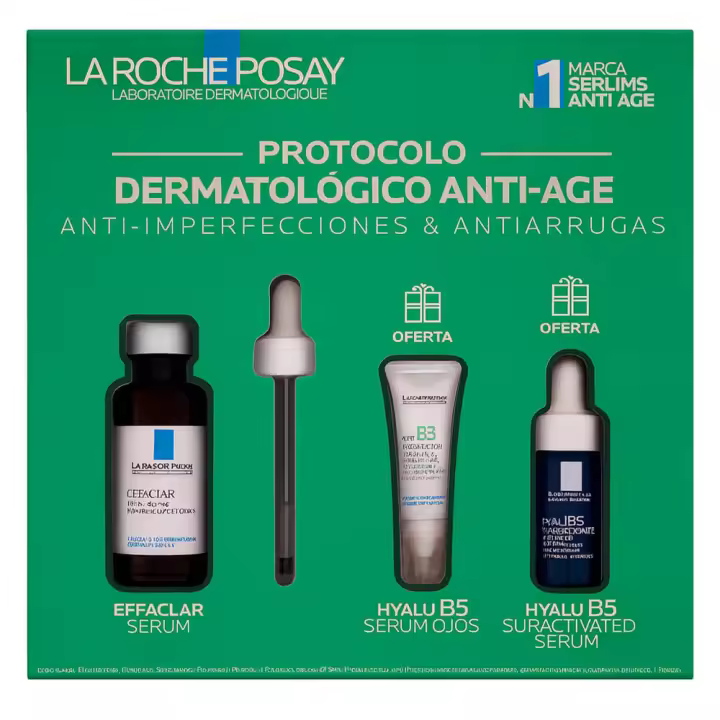 La Roche Posay Effaclar Sérum Ultra Concentrado 30 ml + Regalo Hyalu B5 Sérum Ojos 5 ml Y Mela B3 Sérum 10 ml Pack - 1