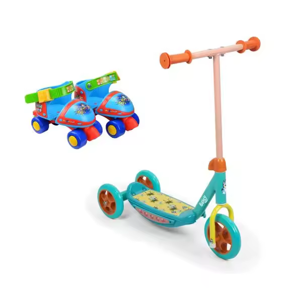 Pack exclusivo Patinete infantil 3 Ruedas de BLUEY y mini roller PAW) (10325) - 1