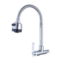 BIT Grifo de fregadero de baño, Grifo de 360 ° para fregadero de Cocina, Grifo de Agua fría, Grifo de Cocina montado en La Parada - details 0