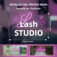 Lámpara LED USB Para Decoración De Estudio De Pestañas Con Efecto Neón Para Salón De Belleza Spa Y Tiendas De Cabello - details 3