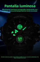 Reloj Militar Para Hombre SANDA Resistente Al Agua 50M Reloj De Pulsera Digital Con Luz LED Y Alarmas Deportivo Resistente Al Shock - details 4