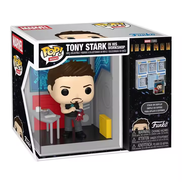 Funko Pop! Nooks Marvel Studios Iron Man, Tony Stark in his Workshop - 1