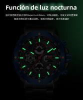 Reloj De Pulsera De Cuarzo Para Hombre MINI FOCUS Gran Dial Resistente Al Agua Con Función De Calendario Y Luz Trasera Acero Inoxidable Estilo Casual - details 17