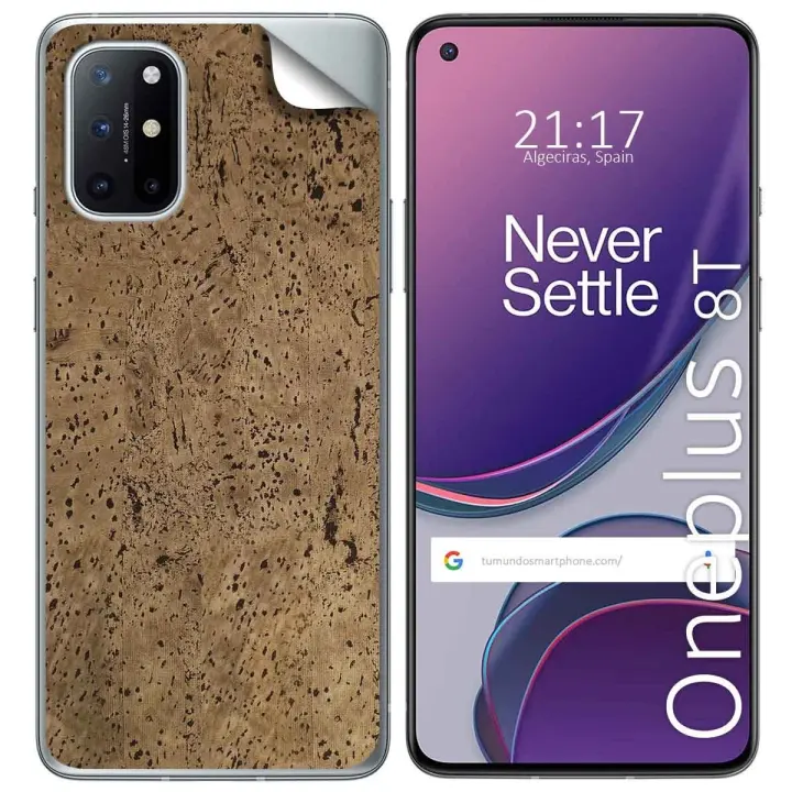 Pegatina Vinilo Autoadhesiva Textura Corcho para OnePlus 8T 5G - 1