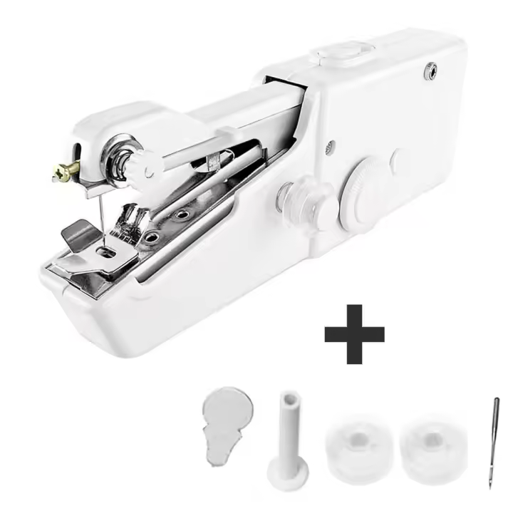 Ociodual Máquina de Coser Cosido Tela Portatil AA 4Pilas o Alimentacion DC 6V para Cosido - 1