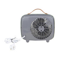 Calefactor Jocca con diseño vintage/postmoderno en color verde con función calor y ventilador, 2 velocidades, termostato regulable, sistema de seguridad antivuelco, indicador luminoso, 1000/2000W, 220-240V 50Hz. Ideal para hogar u oficina - details 2