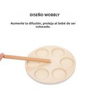 Juguete De Madera Para Educación Temprana Anillo Arcoíris Conciencia De Colores Entrenamiento De Coordinación Mano-ojo Y Clasificación De Columnas - details 3