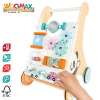 WOOMAX - Andador madera para bebés, carrito andador, 29,5x33x47 cm, juguetes de madera para bebés, incluye actividades, espejo, figuras interactivas, madera FSC, juguete multisensorial, juguetes infantiles, juegos para niños de 1 año - details 4