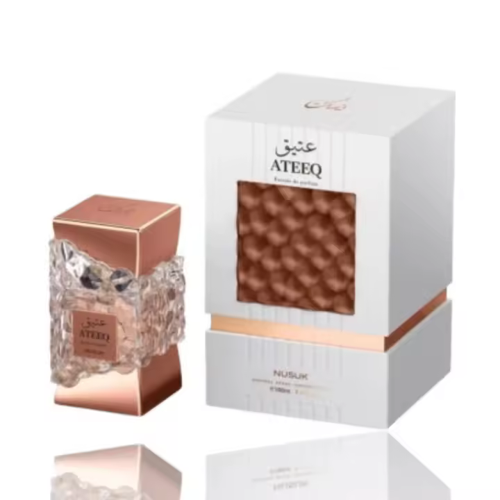 Ateeq Nusuk Extrait de Parfum Hombre 100 ml – Perfume Árabe 100% Original, Oriental, Poder y Elegancia - 1