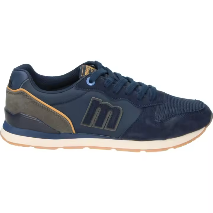 MTNG | Zapatillas Casual Mustang Joggo Classic para Hombre – Deportivas en Color Azul Marino con Detalles – Sneakers con Cordones – Estilo Casual – Cómodas y Versátiles – Modelo 84467 - 1