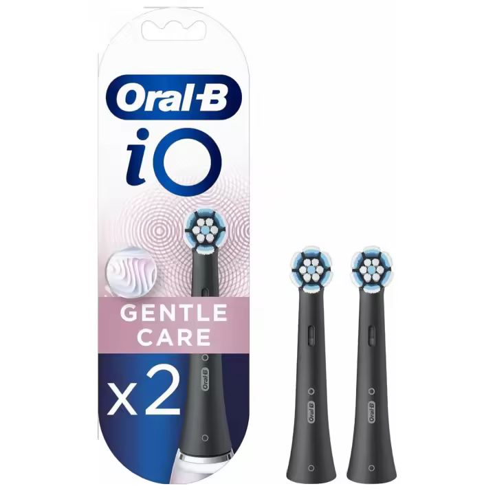 Oral-B iO Gentle Care Black Cabezales de Recambio Pack de 2 o 4 Unidades Para Cepillos Eléctricos iO - 1