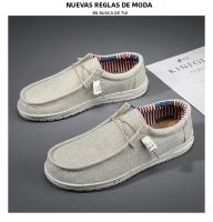 Zapatos De Lona Para Hombre Casual Transpirables Zapatos Planos Slip-On Talla Grande Hasta 47 Zapatos De Conducción Sin Tapa Anteojos - details 14
