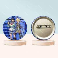 Broche De Anime H-High-Rise Invasion Redondo Con-badge Laser Creativo Para Ropa Sombrero Mochila Regalo Accesorios Estilo Japonés Unisex - details 0
