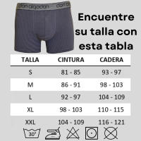 Don Algodon Pack de 6 Boxers Lisos y a Rayas Boxers para Hombre 93% Algodón Suaves, Transpirables 6 Colores Diferentes: Negro, Rayas Negro, Marino, Rayas Marino, Verde, Rayas Verde. - details 2