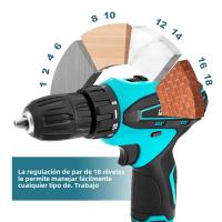 Taladro Eléctrico Recargable De 12V Sin Cargador Ni Batería Herramienta De Impacto Para Uso Doméstico Taladro De Pincel - details 3