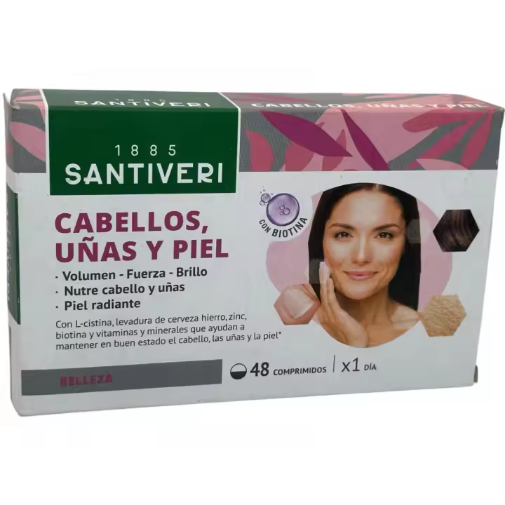 Cabello Uñas y Piel (nutrientes específicos) 48 Cápsulas de Santiveri - 1