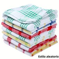 Toallas De Cocina a Cuadros 1/10pcs Doble Cara No Abaradizantes Para Limpieza Del Hogar Toallas Absorbentes Para Lavado De Platos - details 0