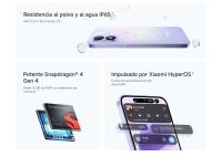 Móvil Xiaomi Redmi Note 17 5G NFC 6,99" 256 GB + 6 GB RAM Snapdragon 6s Gen 2 , Batería 7700 mAh ,Cámara principal de 50 MP Versión ES (Cargador no Incluido ) - details 2
