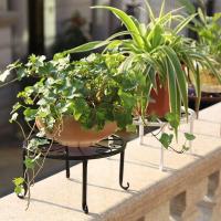 Soporte De Hierro Para Plantas 1 Pieza Estante De Jardín Interior Y Exterior Para Macetas Colgantes Y Plantas De Balcones Rack De Exhibición - details 6