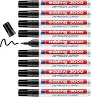 Edding 3000 marcador permanente Negro,Rojo,Azul,Verde,Amarillo,Naranja - 10 rotuladores - punta redonda 1,5-3 mm - indeleble de secado rápido - resistente al agua y a los borrones - cartón, plástico, madera, metal - universal calidad garantizada - details 2