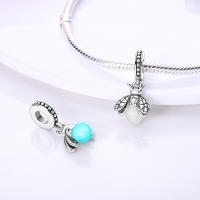Encantos De Animal Colección Plata Francés Bulldog Gato Mariposa Ladybug Para Pulseras Originales Joyería Hechas a Medida - details 11