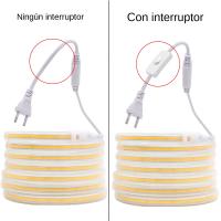 Tira De Luz LED COB 220V Con Interruptor Y Enchufe EU Impermeable Para Decoración De Hogar Y Exterior Tape De Iluminación Flexible - details 3