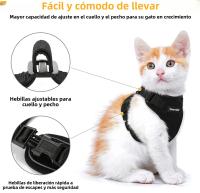 Correa De Tracción Para Gatos Transpirable Con Ajuste Y Antideslizante Chaleco Estilo Cuerda Adelantable Ultrafino Para Verano - details 11