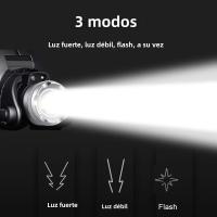 Lámpara Frontal De Pesca Potente Recargable XHP360 1000000LM Luz De Cabeza LED Para Camping Y Senderismo Banco De Energía Incluido Ángulo De Haz 180° Impermeable - details 21