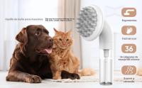 Cepillo De Baño Para Perros 3 En 1 Cepillo De Peluquería Para Mascotas Con Cabeza De Limpieza Y Masaje Silicona Suave Para Lavado Con Jabón - details 6