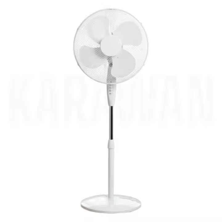 Ventilador de Pie 45W Silencioso con 3 Velocidades Ajustables y Oscilación- karawan - 1