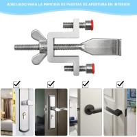 Cerradura De Puerta Portátil Con Doble Ajuste Para Hoteles Seguridad Antigolpes Para Viajes Y Defensa Personal Cerradura De Seguridad Para Puertas De Acero Inoxidable - details 4