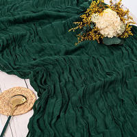 Corredor De Mesa Semi Transparente De Gauze Para Boda Fiesta De Cumpleaños Baile De Primavera Navidad Decoración De Banquete - details 7