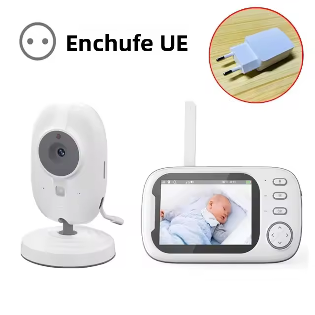Monitor De Bebé Inalámbrico Cdycam 3.5 Pulgadas Con Lullabies Visión Nocturna Automática Intercomunicador De Dos Maneras Monitoreo De Temperatura Babysitter - 1