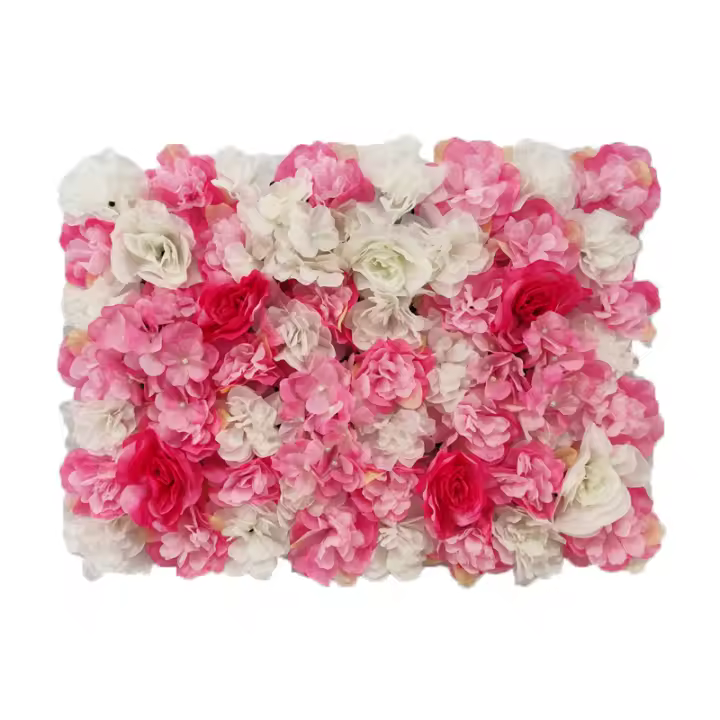 Pared De Flores Artificiales Rosa De Seda Para Decoración De Bodas Baby Show Navidad Casa Fondo Decorativo Hechas a Mano - 1