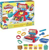 Play-Doh Caja registradora con divertidos sonidos, accesorios de comida y 4 colores plastilina +3 años Hasbro - details 0