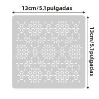 Plantillas De Bordado Geométrico Reutilizable Para Sashiko Y Costura De Mascotas 8/9/24/32 Pcs Patrones De Bordado DIY - details 13