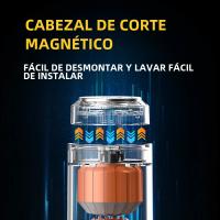 Afeitadora Eléctrica Portátil Mini Con Carga USB Recargable Para Viajes Cabeza Magnética Desmontable Afeitadora Y Cortadora Para Hombre Material De Acero Inoxidable - details 4