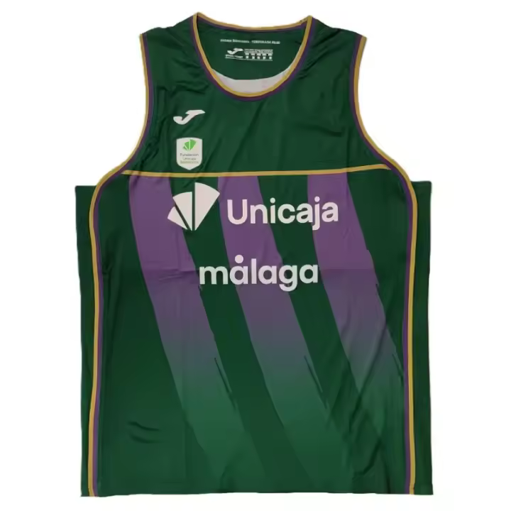 Camiseta Unicaja Malaga verde Liga Endesa 2025-26 Joma Joma - 1