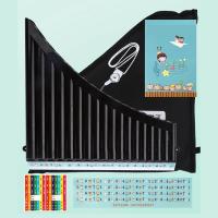Flute De Pan Con 18 Tubos En Clave C Instrumento De Viento Para Estudiantes Principiantes Con Funda Portátil Flute De Pan - details 11
