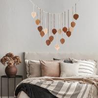 Decoración Boho Para El Hogar Tejido De Macramé Colgante De Hojas Y Plumas Para Decoración De Pared De Sala De Estar Y Dormitorio Arte Boho Para La Casa - details 6