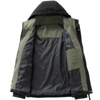 Chaqueta De Camping Impermeable Para Hombres Capucha Cremallera Cargo Windbreaker Ligera Para Primavera Y Otoño Exterior - details 4