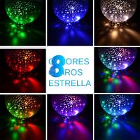 Proyector De Estrellas Nebulosa Para Niños Luz Nocturna Con Cable USB Cambio De Color 12 Colores Rotación 360 Grados Regalo Romántico Para Mujeres Y Niños - details 5