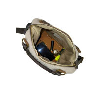 énvo - Bolso Shopper Grande De Lona con Asas de Piel - details 4