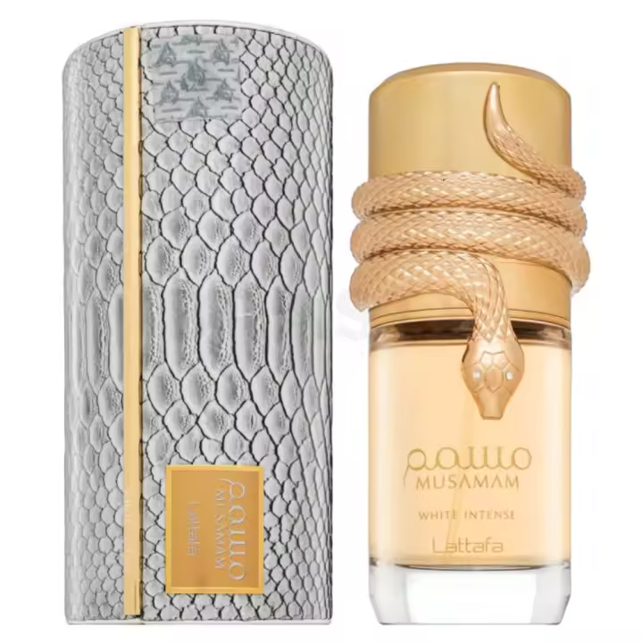Perfume Árabe Lattafa Musamam White Intense EDP 100ml, fragancia unisex de almizcle, ámbar y especias, lujo - 1