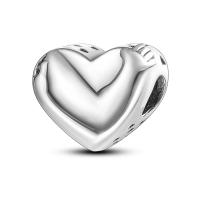 Beadas De Corazón Colorido En Plata Para Joyería De Pulsera Y Collar Con Encanto Para Chicos Y Chicas Accesorios De Moda Irregular - details 175